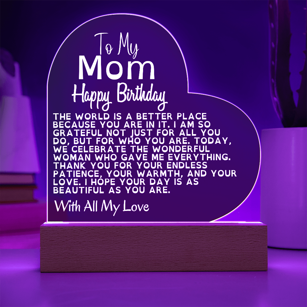 Happy Birthday to the Best Mom in the World