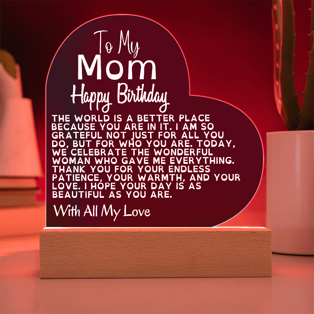 Happy Birthday to the Best Mom in the World