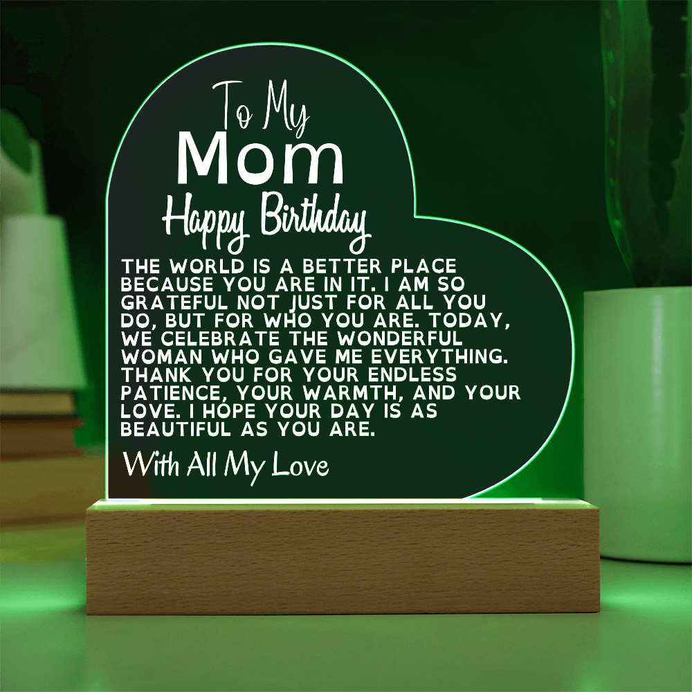 Happy Birthday to the Best Mom in the World