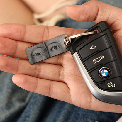 Personalized Eye Photo Keychain