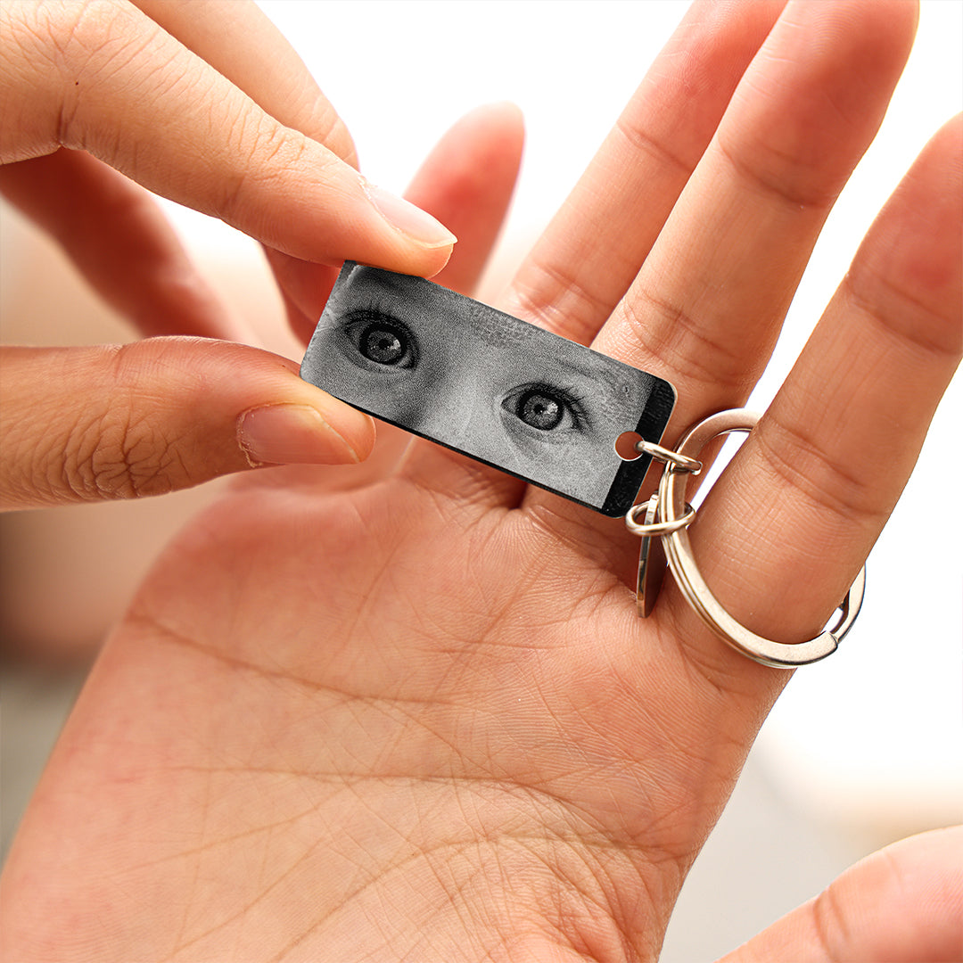 Personalized Eye Photo Keychain
