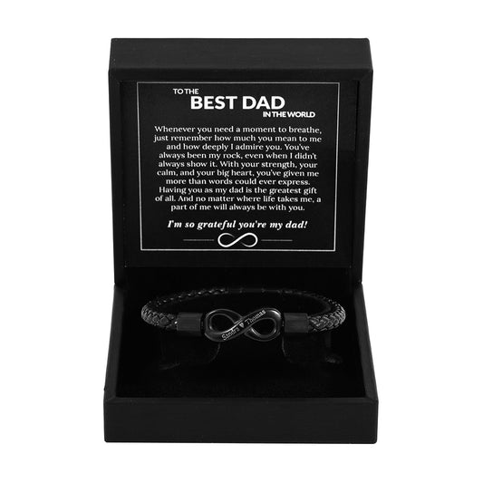 Personalized Bracelet – To the Best Dad in the World