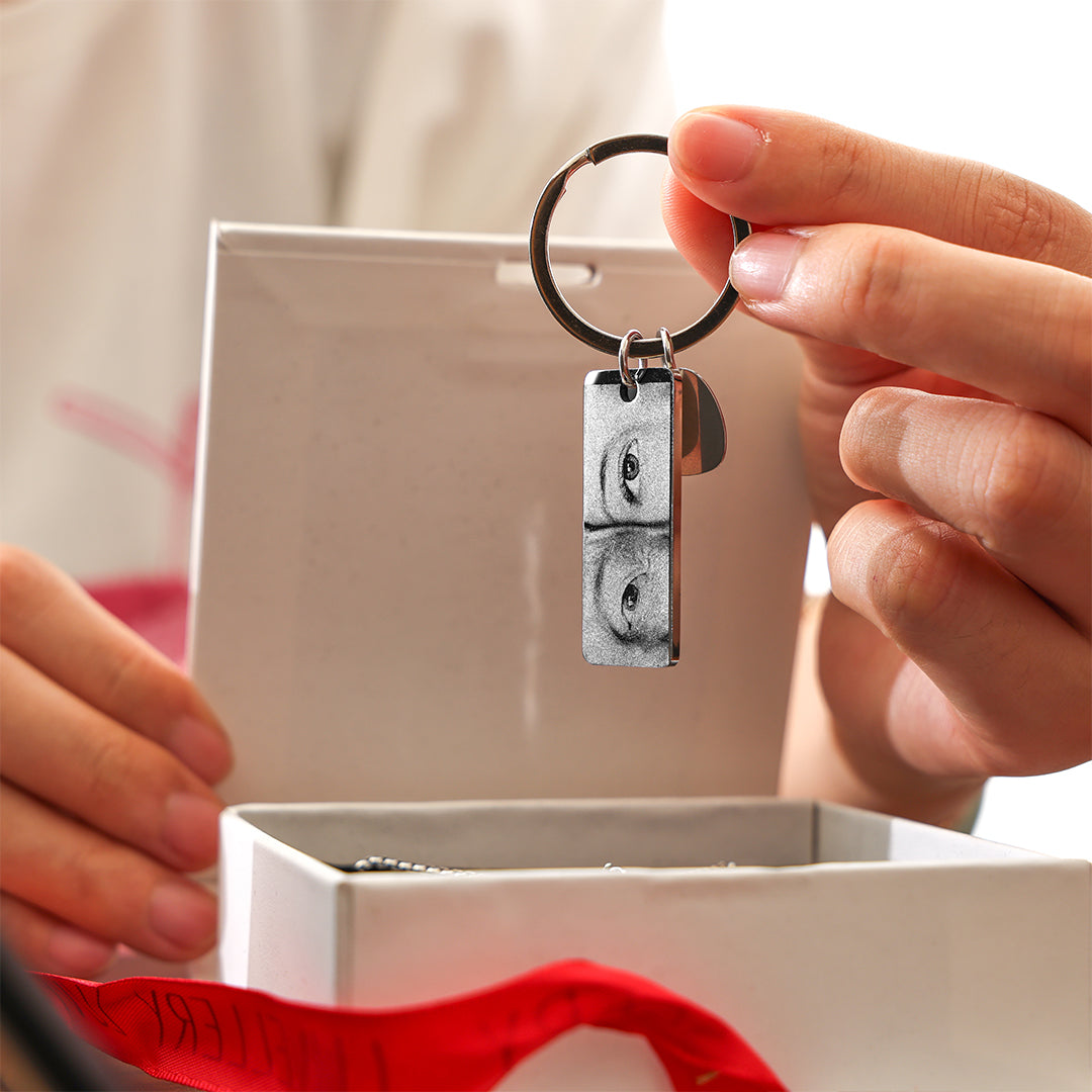 Personalized Eye Photo Keychain
