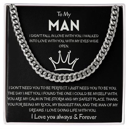 To My Man, My Safest Place