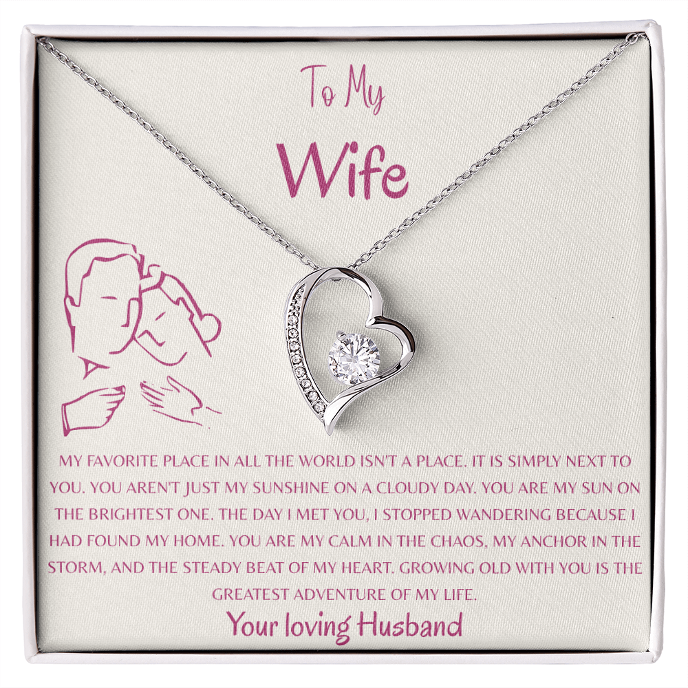 To My Wife, My Favorite Place Is Next To You