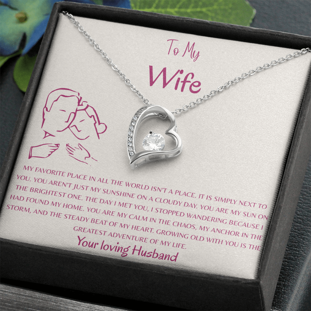 To My Wife, My Favorite Place Is Next To You