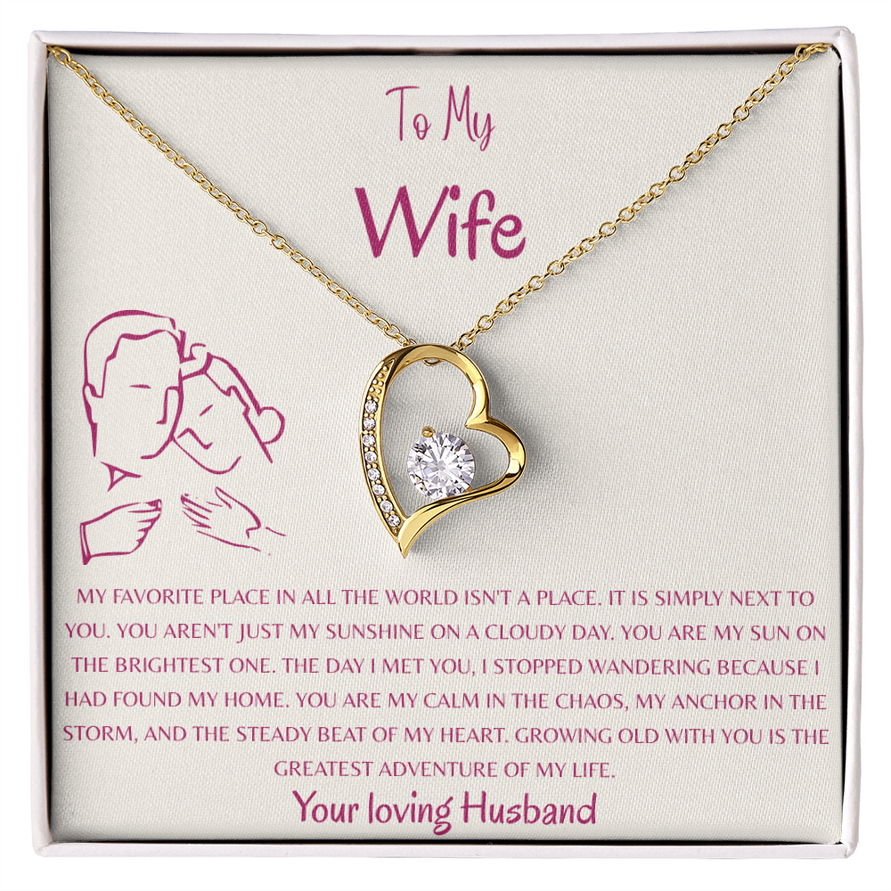 To My Wife, My Favorite Place Is Next To You