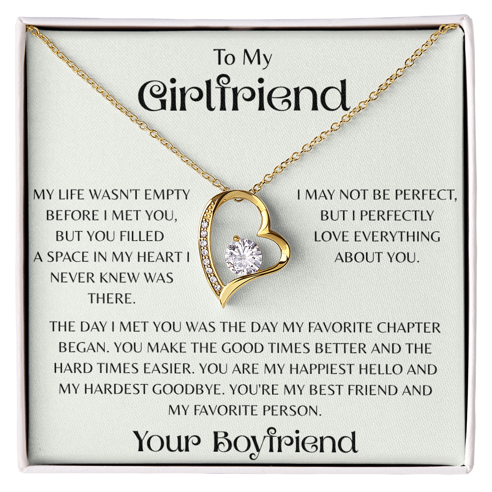 To My Girlfriend, My Favorite Person