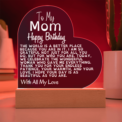 Happy Birthday to the Best Mom in the World