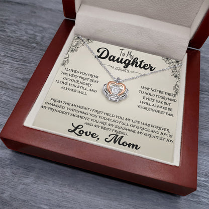 To My Daughter Crown Necklace | Heartfelt Gift From Mom